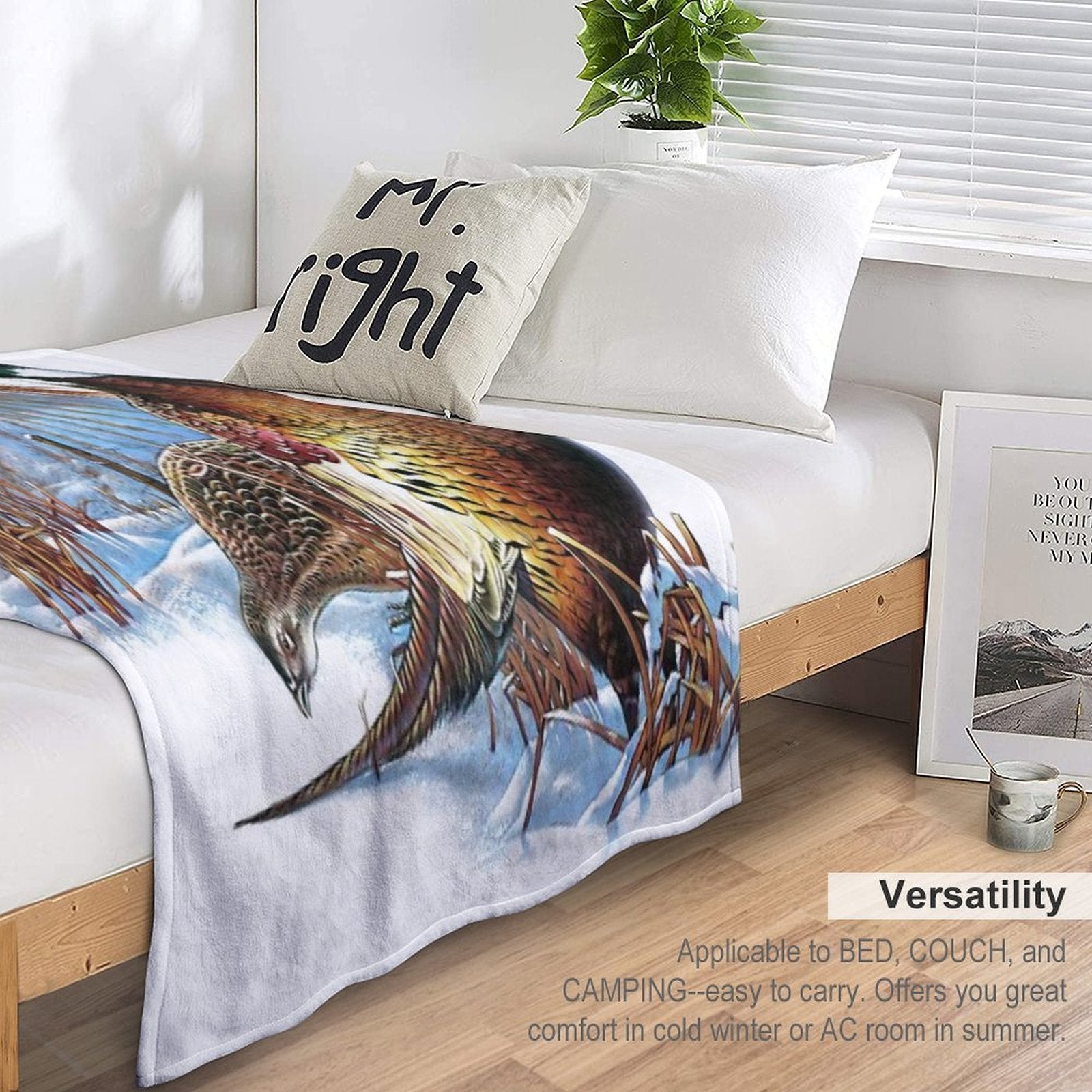 Pheasant Farm Comfort Throw Blanket
