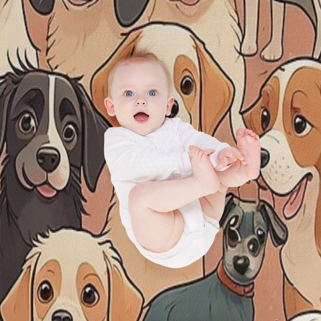 Dogs Multi-functional Throw Blanket