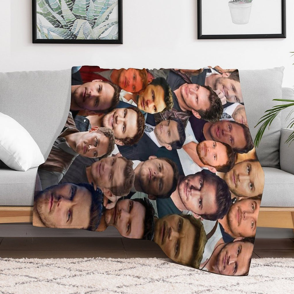 Chris Pratt Photo Collage Versatility Throw Blanket