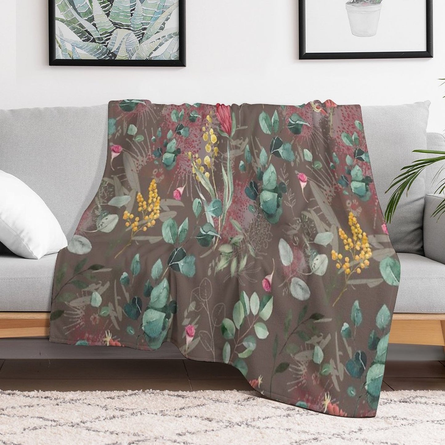 Australian Botanical Easy Care Throw Blanket