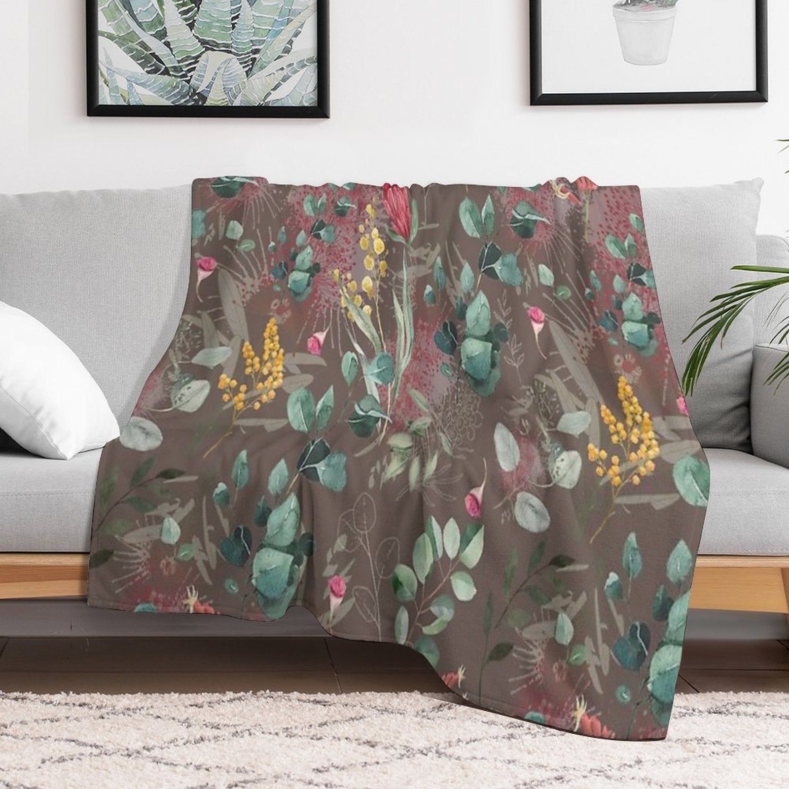 Australian Botanical Easy Care Throw Blanket