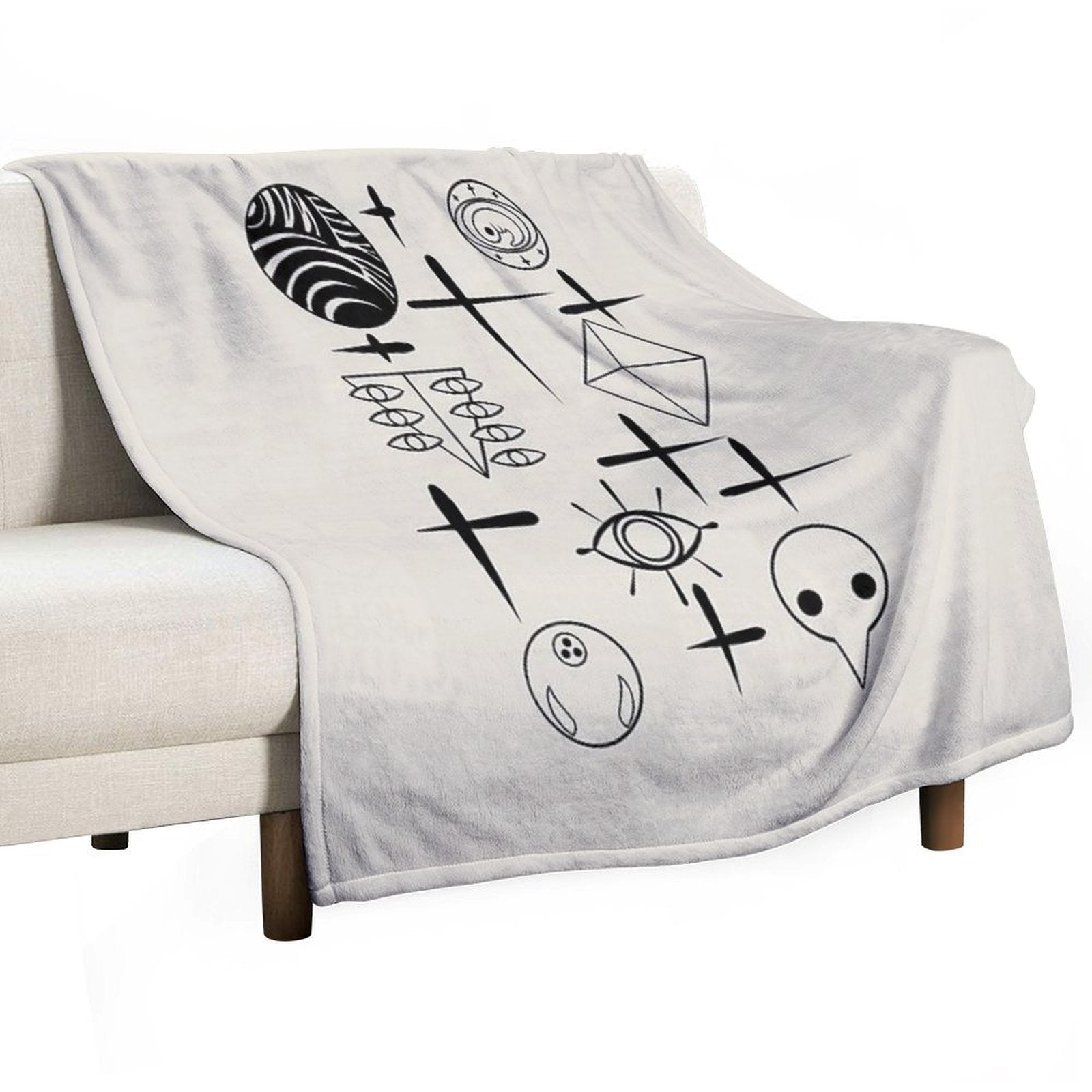 Evangelion Angels Eco-conscious Throw Blanket