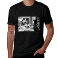 Gilmore Girls Luke Serving Coffee Black  White TV Show  Rolled Sleeves T-Shirt