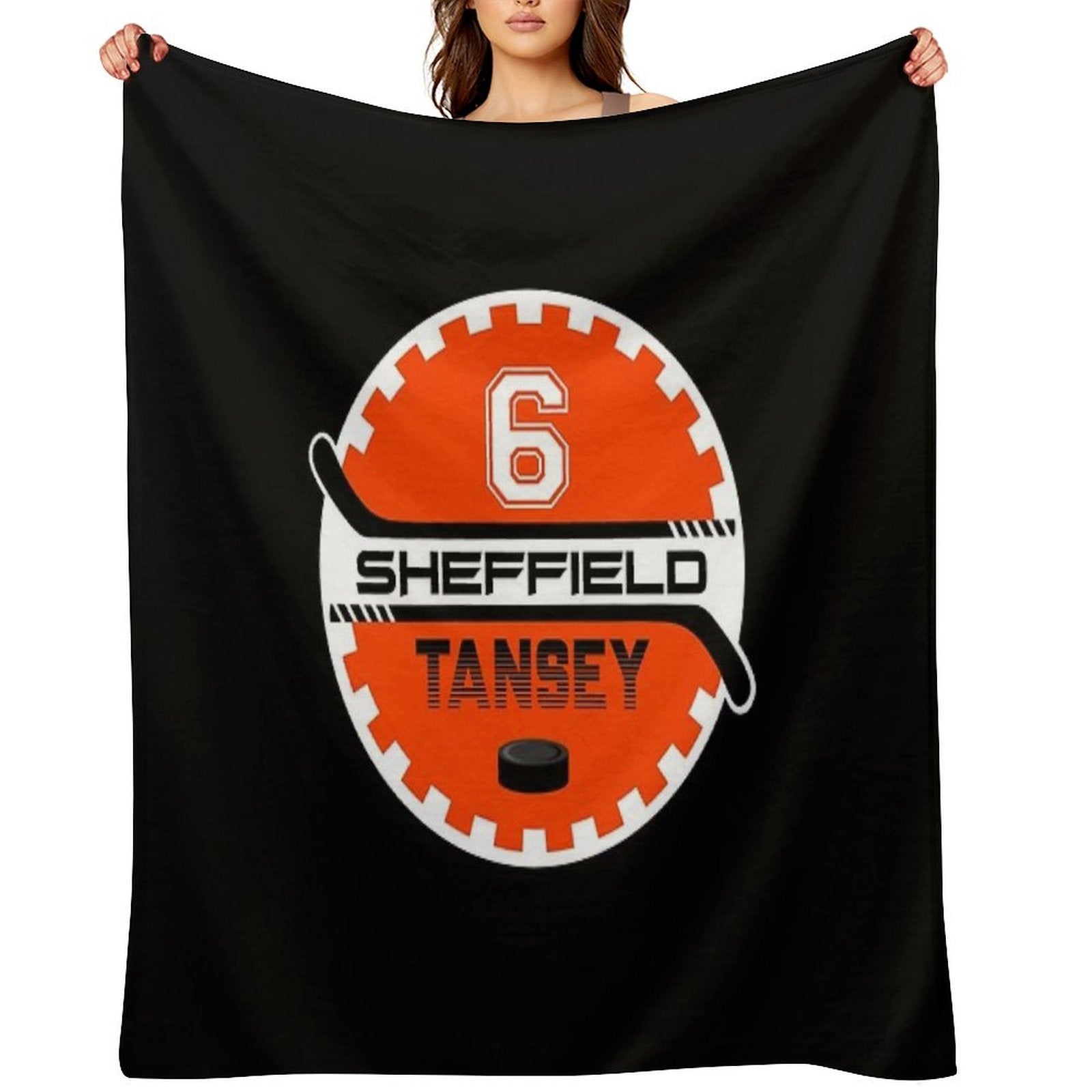 Sheffield Steelers Ice Hockey Cog - 6 Tansey Plush Throw Blanket