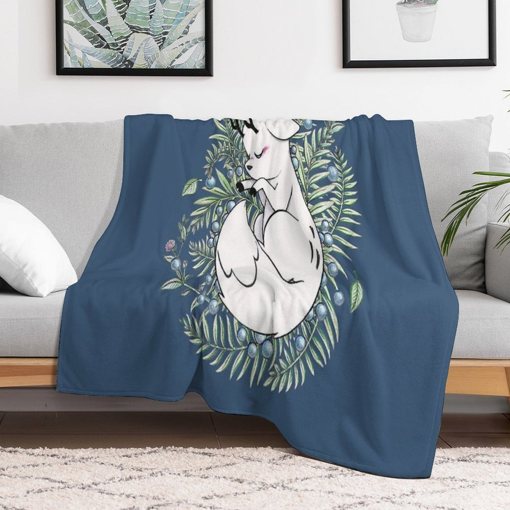 Deer Fox Gift-ready Throw Blanket