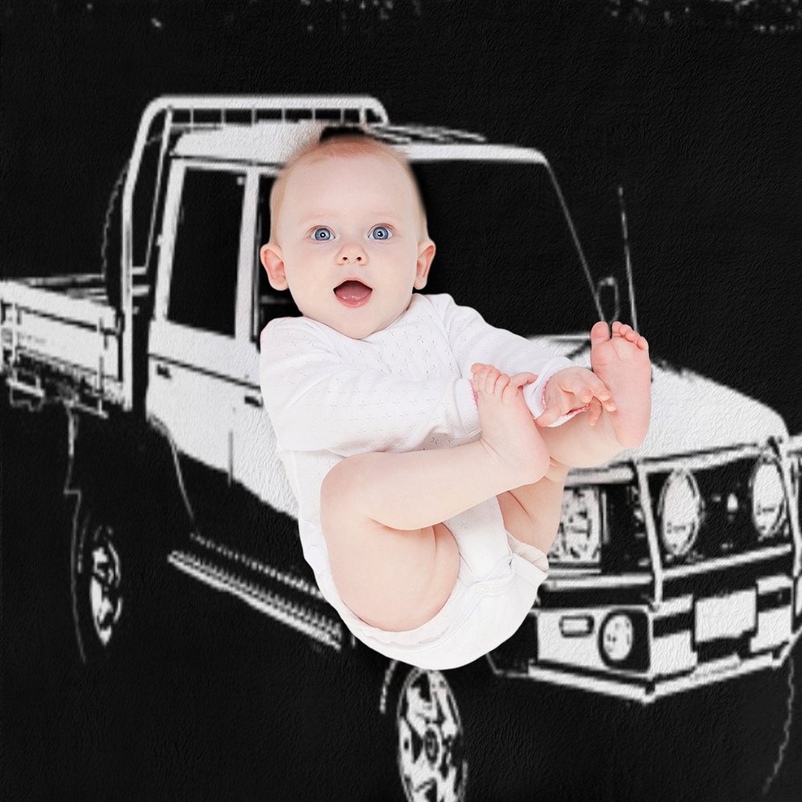 79 Series Toyota Cruiser Premium Throw Blanket
