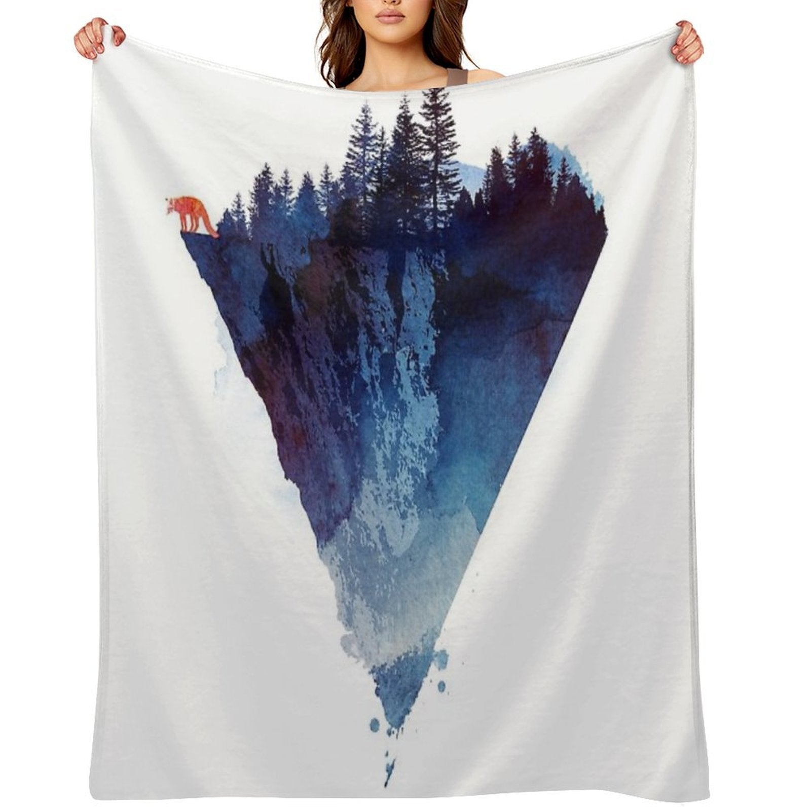Near to The Edge Eco-conscious Throw Blanket