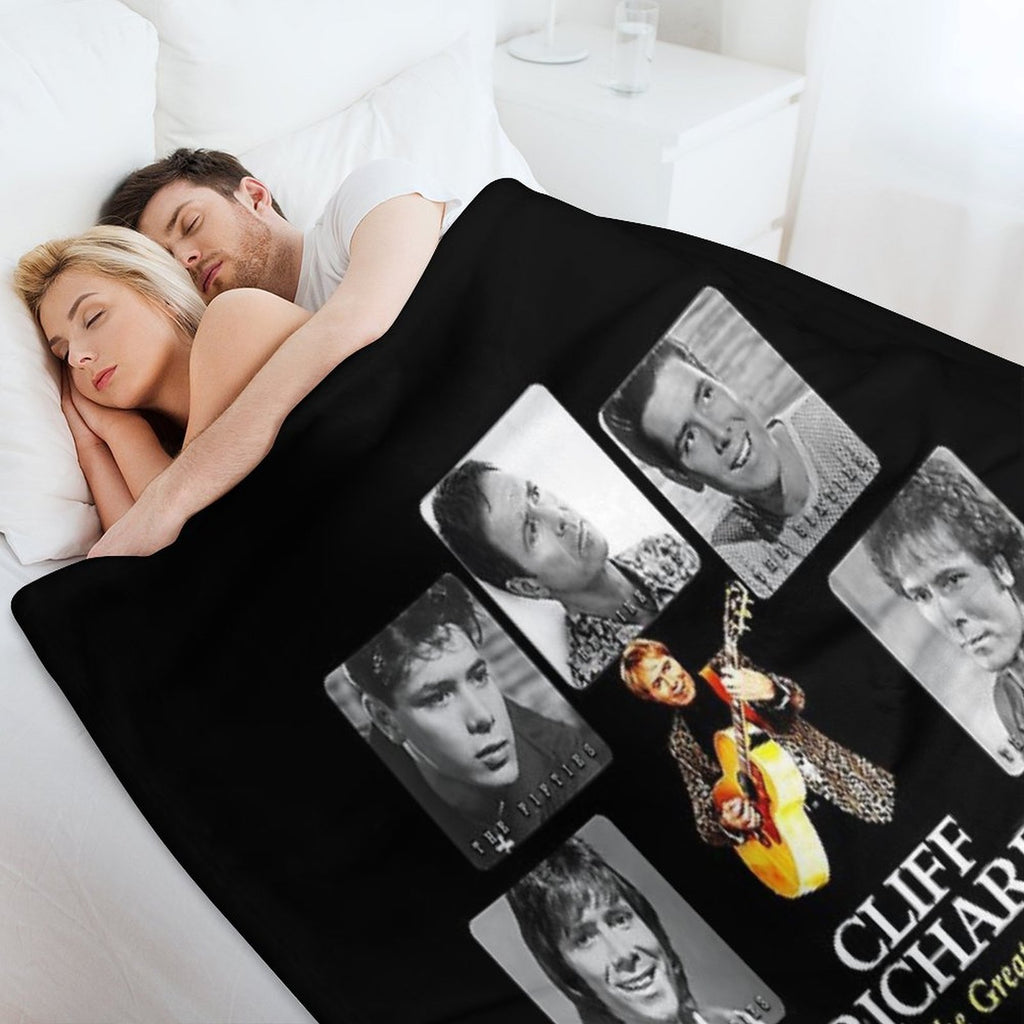 Best Clear Design of American Legend Singer Songwriter  Actor Cliff Richard Comfort Throw Blanket