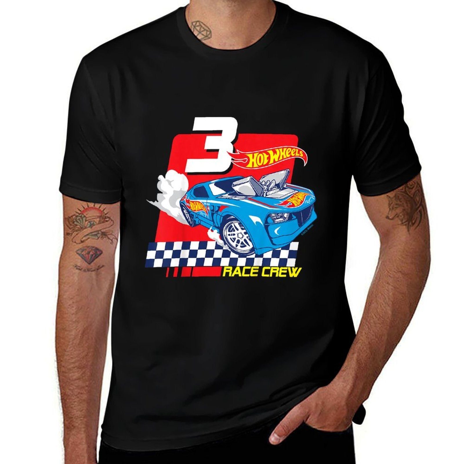 Kids Hot Wheels - Race Crew 3 Years Old  Summer-ready Fabric T-Shirt