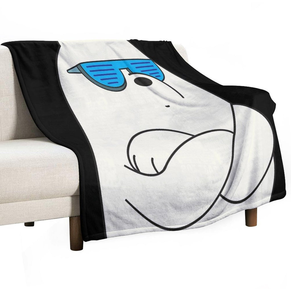 Ice Bear Travel-friendly Throw Blanket