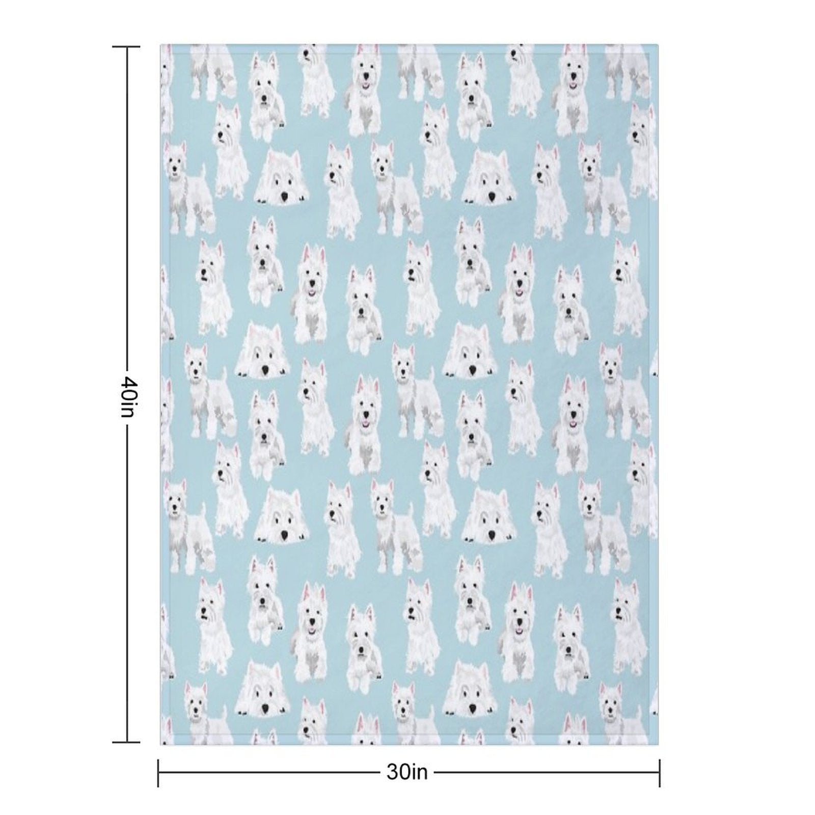Westie Wrinkle-free Throw Blanket