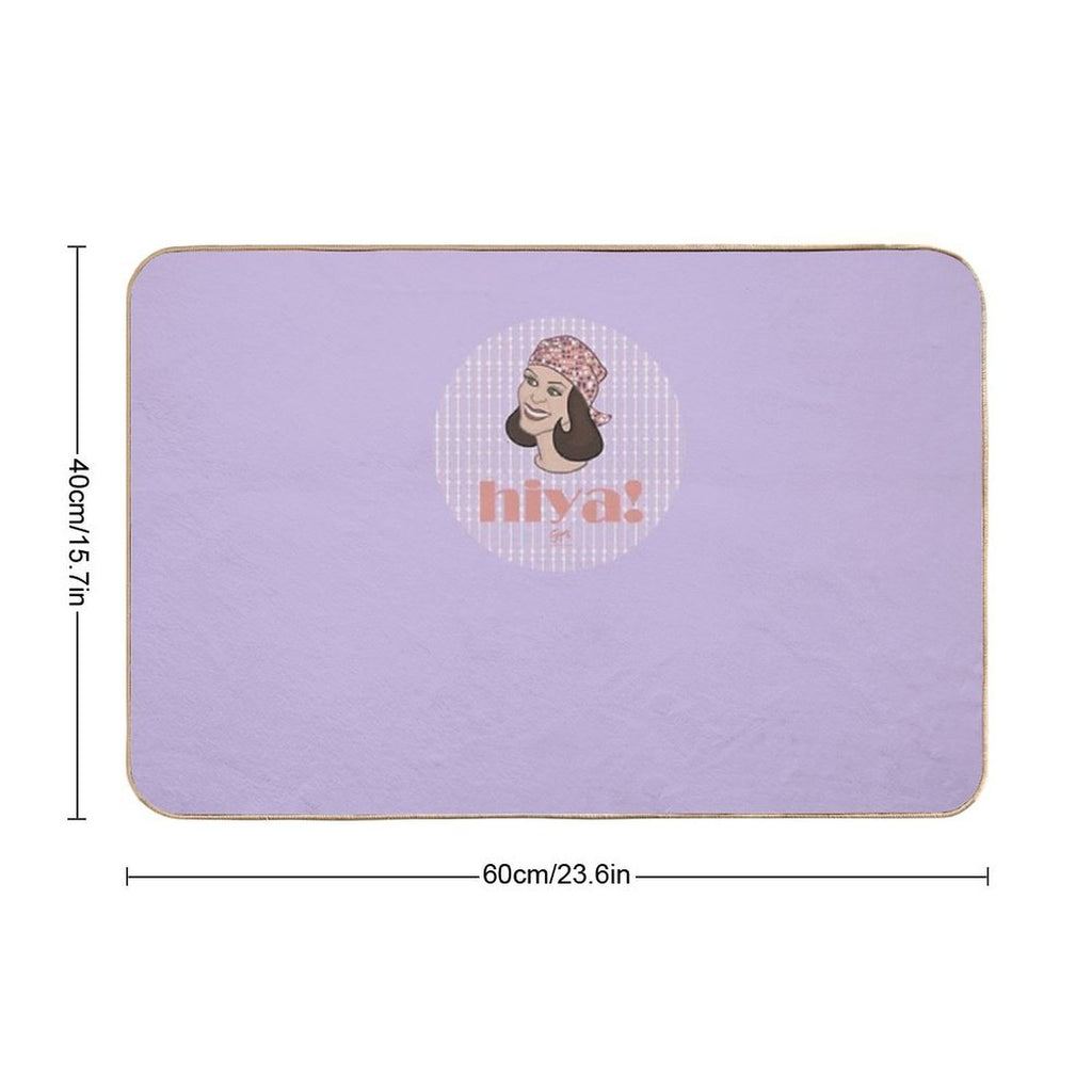 Hiya I  Fade-Resistant Bath Mat