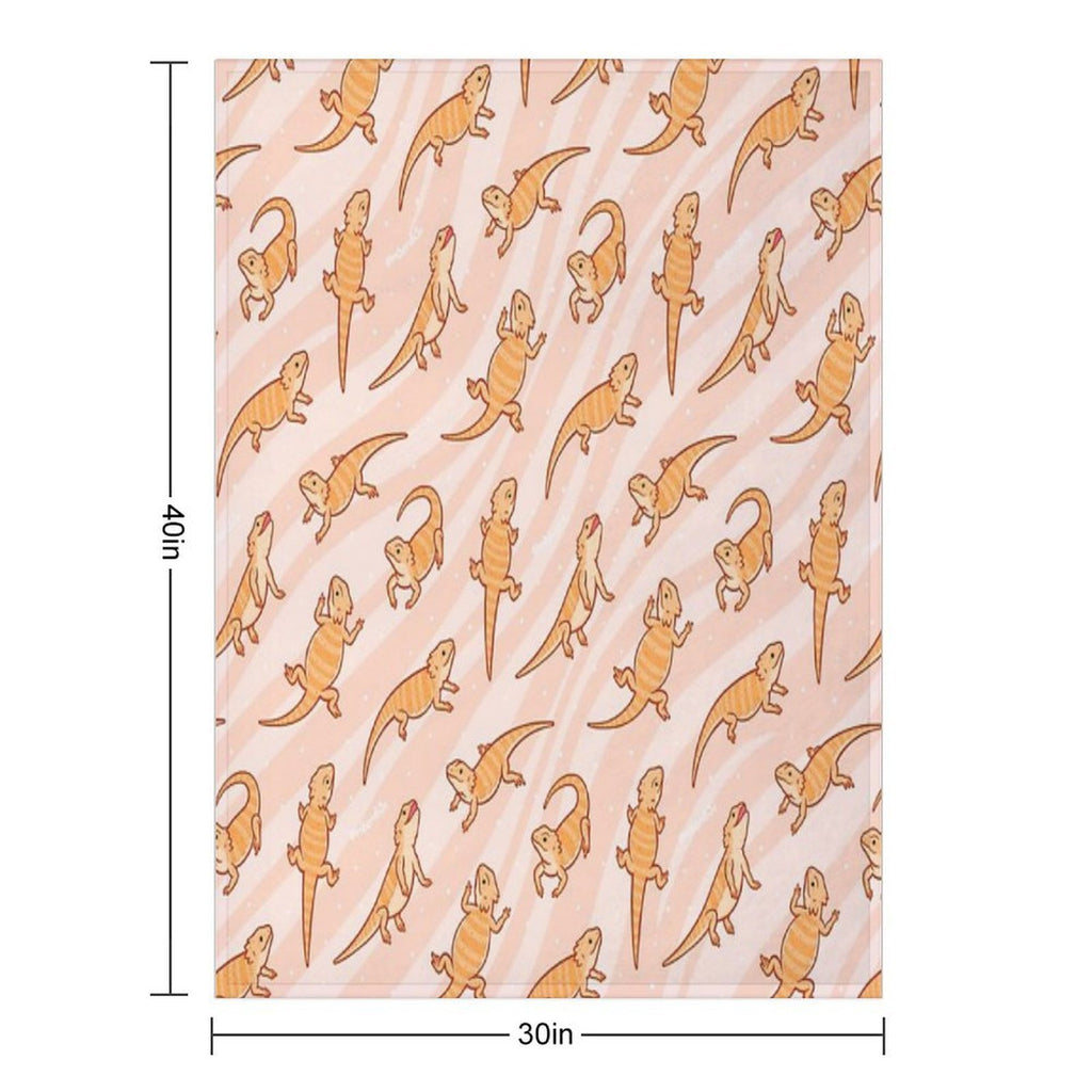Bearded Dragons Versatility Throw Blanket