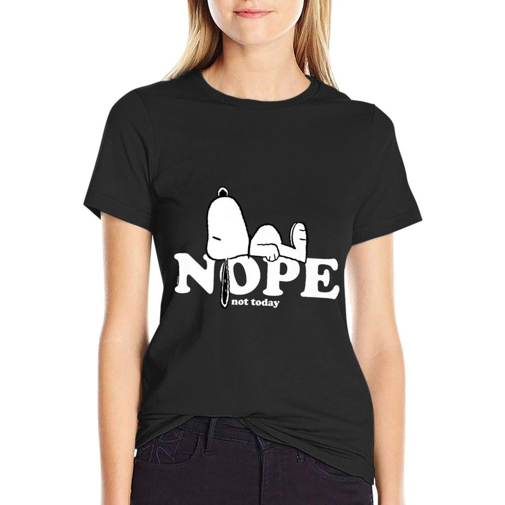 Snoopy Nope Premium  Heathered Texture T-Shirt