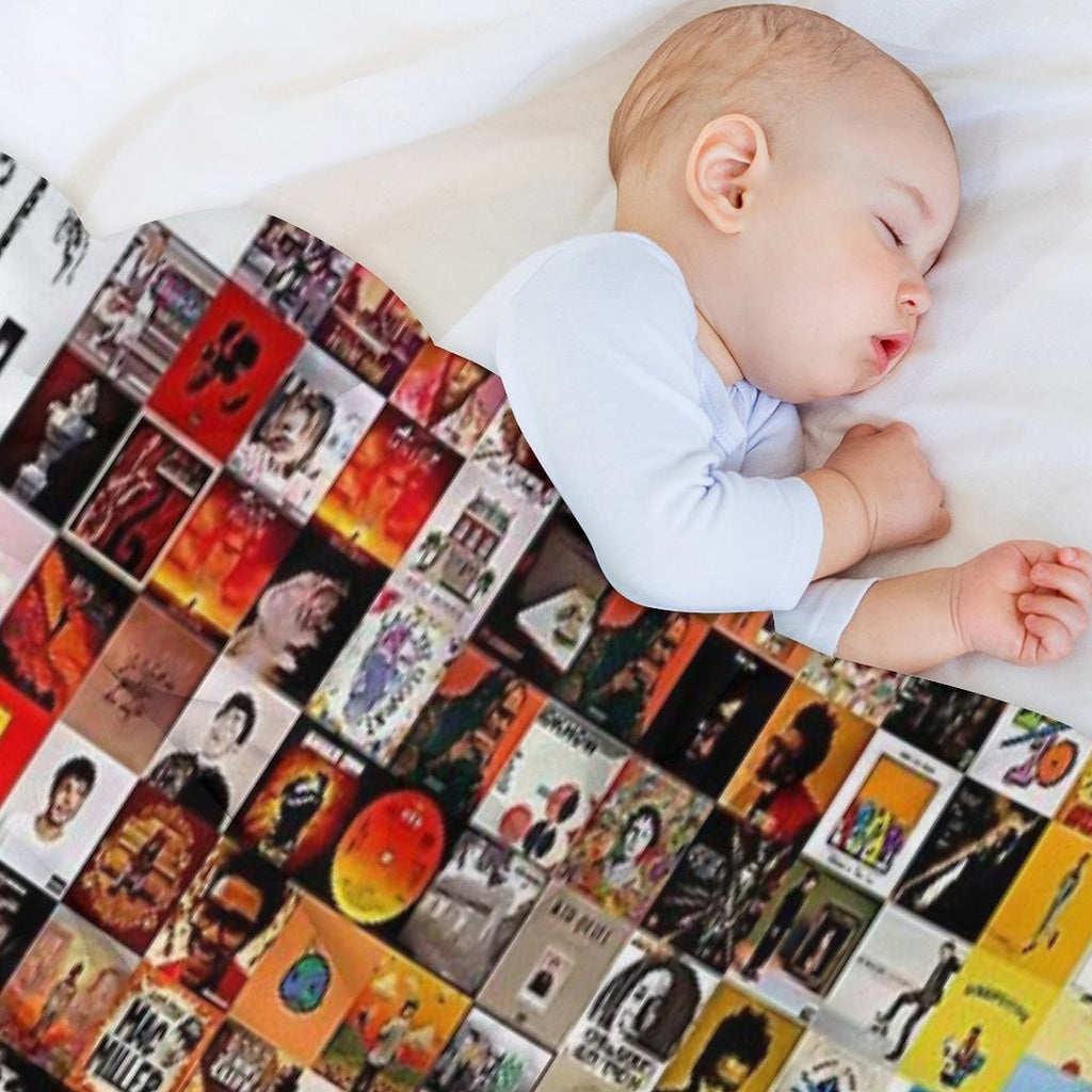 Rainbow Musical Full Album Collage Multi-functional Throw Blanket