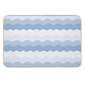 Ocean Waves Pattern  Rapid-Drying Bath Mat