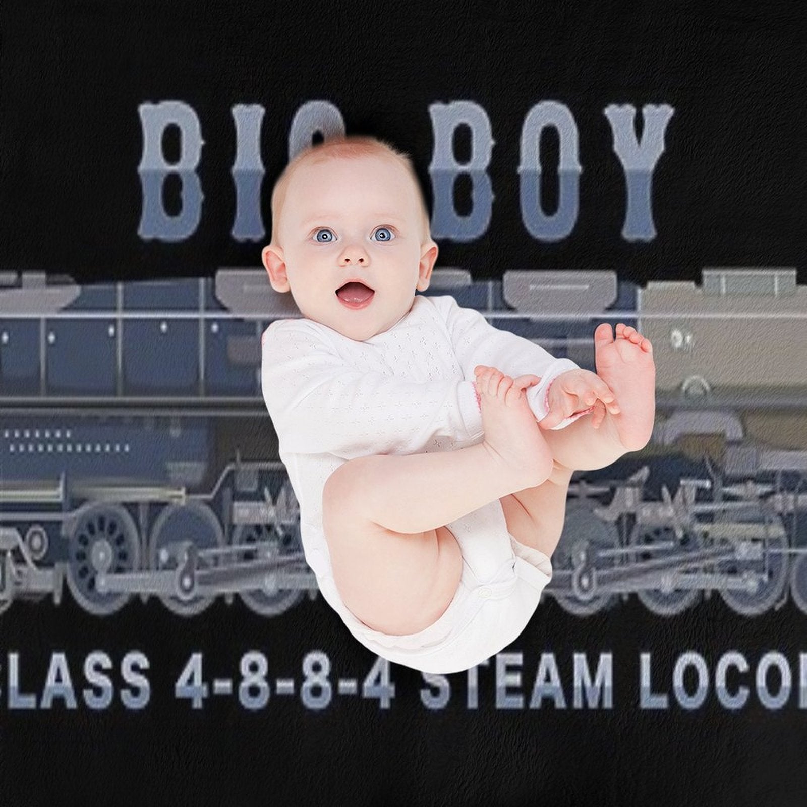 Big Boy 4000 Class Steam Train Locomotive Color Diagram Gift Multi-functional Throw Blanket