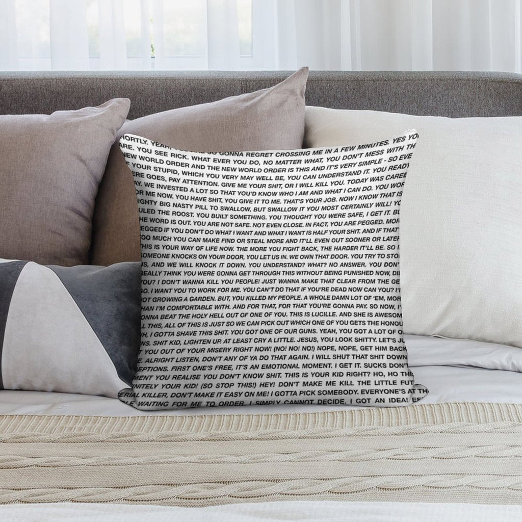 Negan Speech Soft Multiple Sizes Throw Pillow