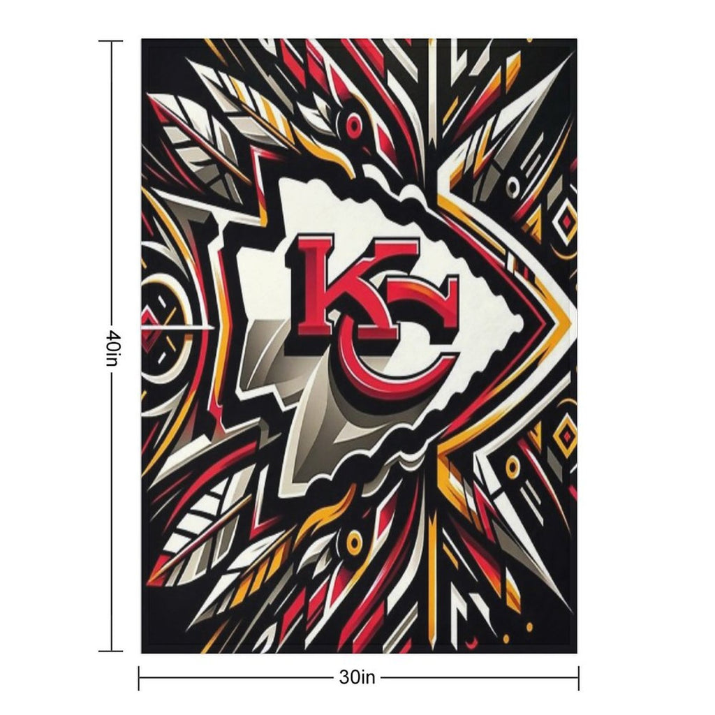 Chiefs Football Shrink-resistant Throw Blanket