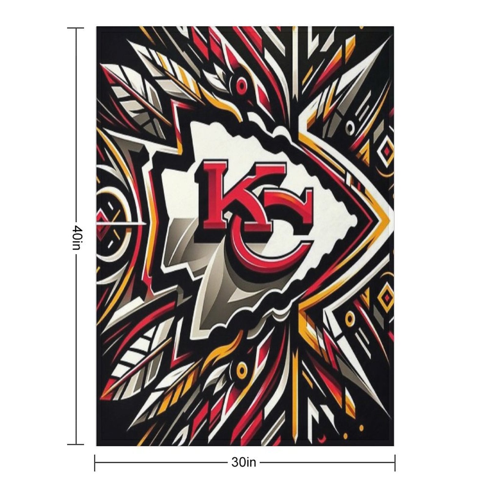 Chiefs Football Shrink-resistant Throw Blanket