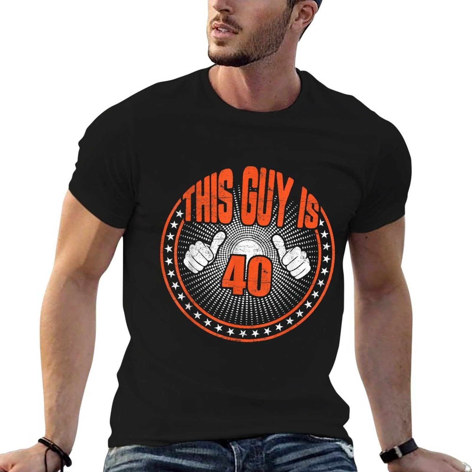 This Guy Is 40 Tshirt Funny 40th Birthday T For Men  Vintage-inspired T-Shirt