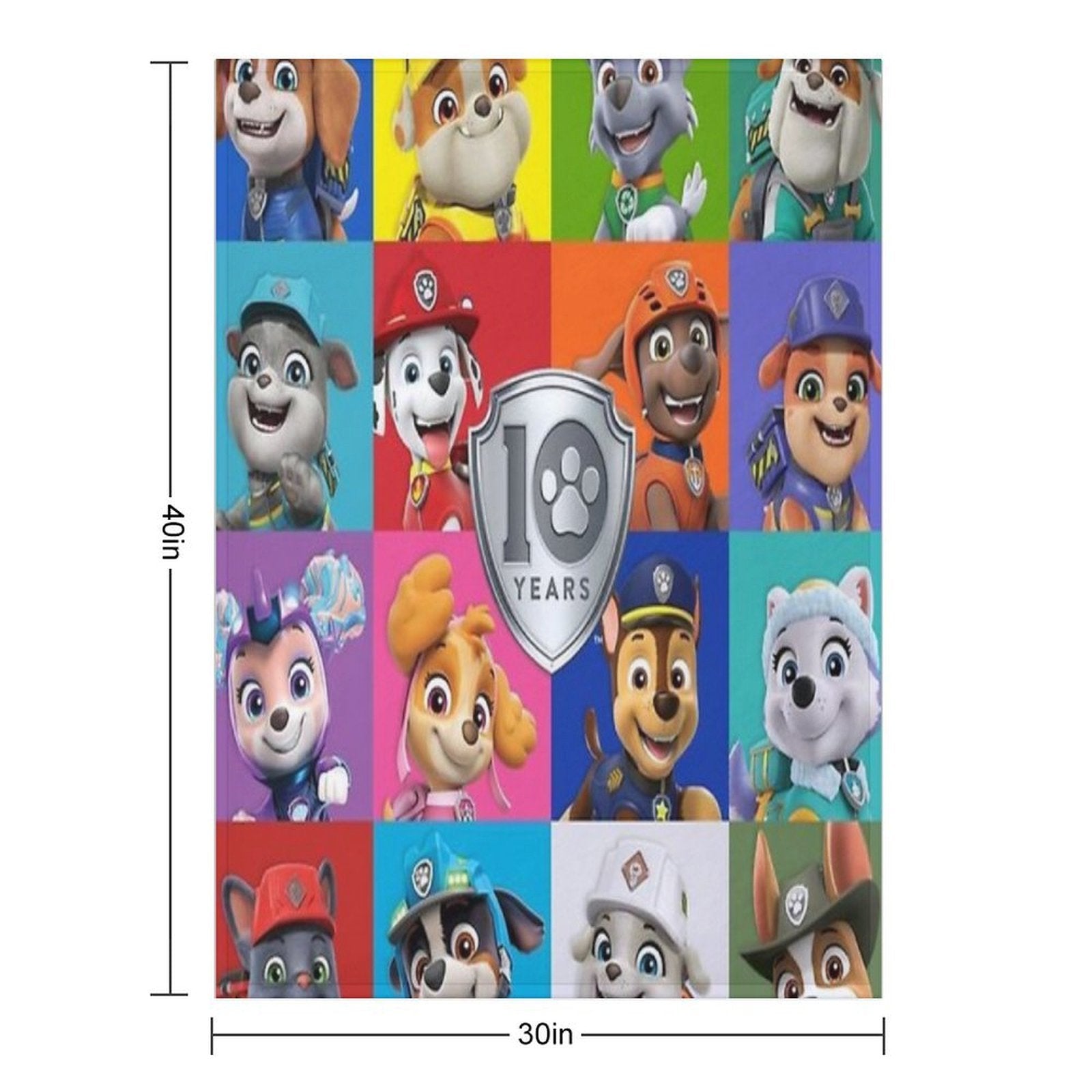 Paw Patrol Fanart Easy Care Throw Blanket