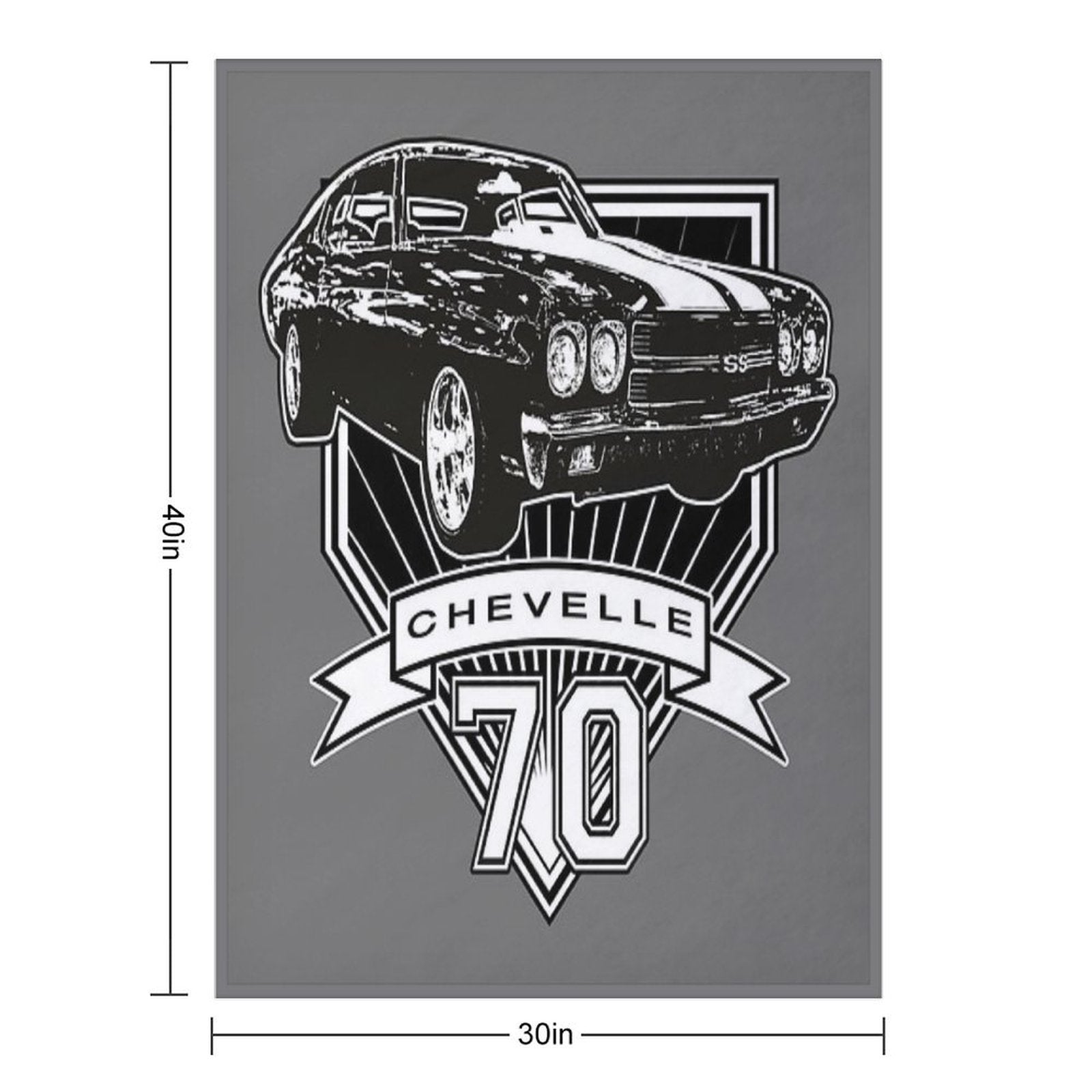70 Chevelle Premium Throw Blanket