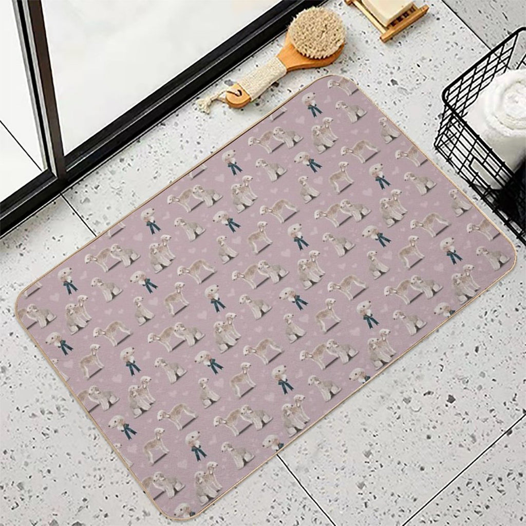 The Bedlington Terrier Dog Durable Bath Mat