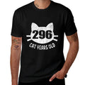 296 Cat Years Old 70th Birthday Gift For Cat Lovers  Durable T-Shirt