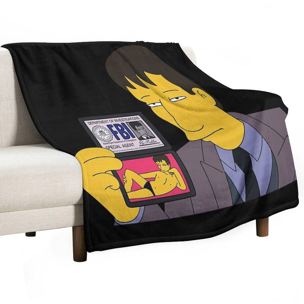 Agent Mulder FBI Eco-conscious Throw Blanket