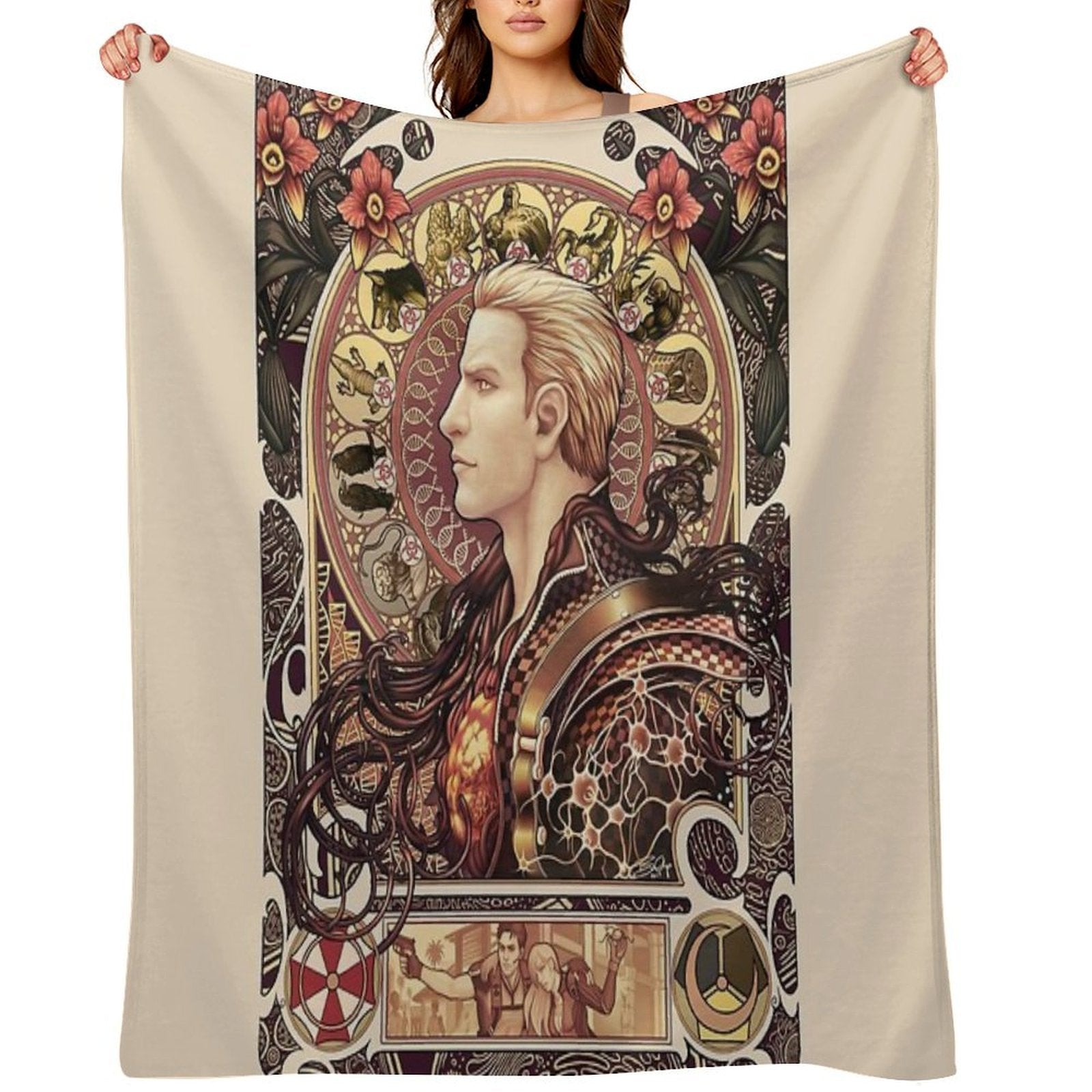 Biohazard Zodiac Durable Throw Blanket