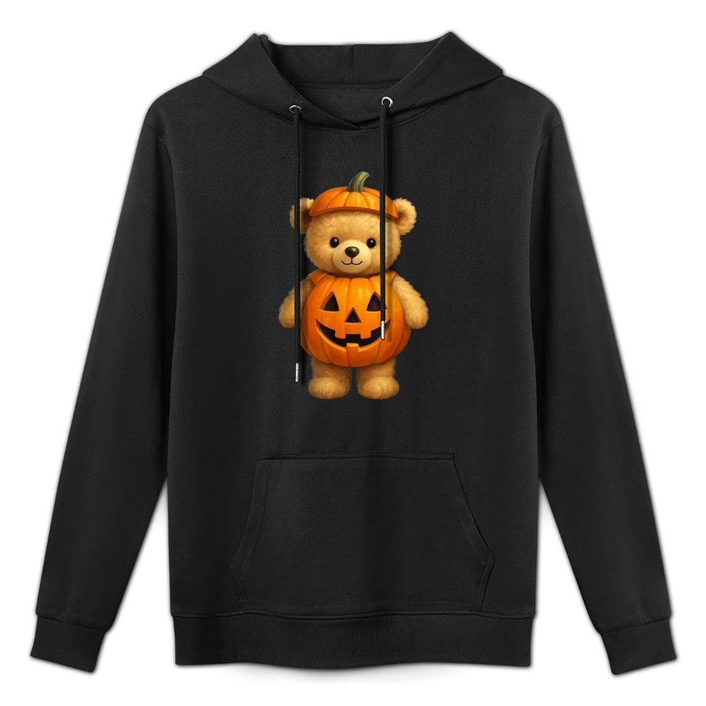 Cute Halloween Teddy Bear Pumpkin Costume Funny Easy Care Hoodie