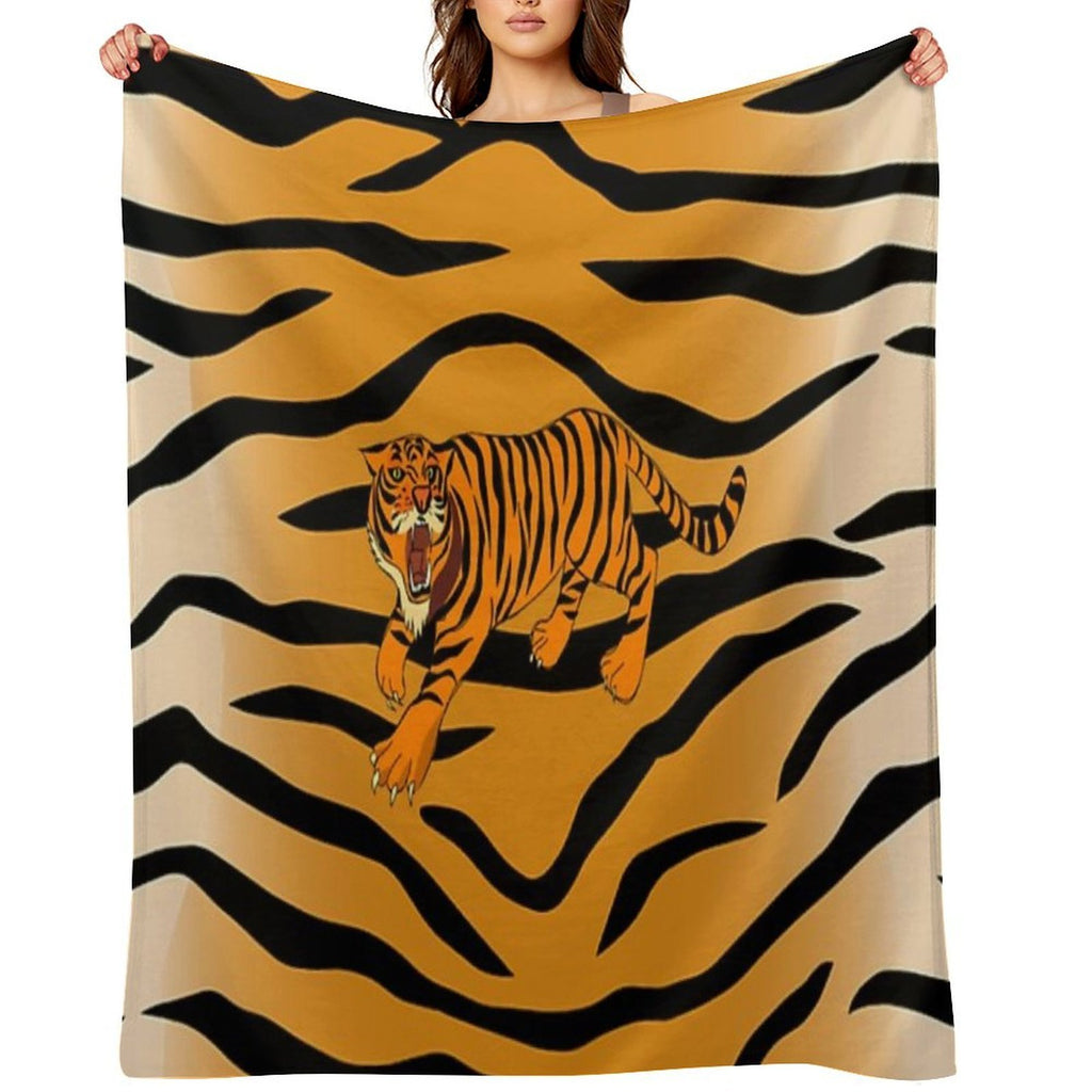 Tiger Anti-pilling Throw Blanket