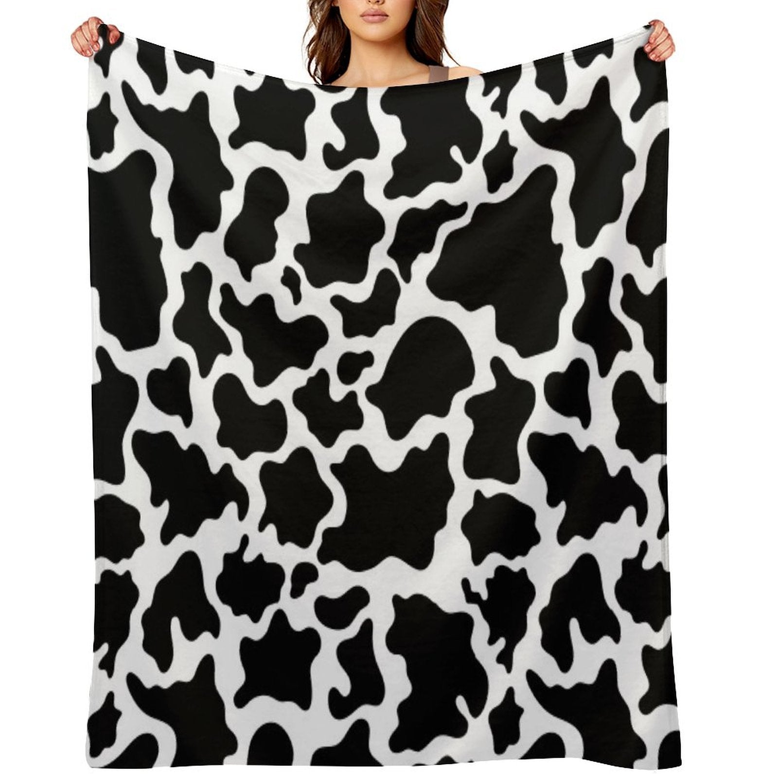 Cow Skin Seamless Pattern Multi-functional Throw Blanket