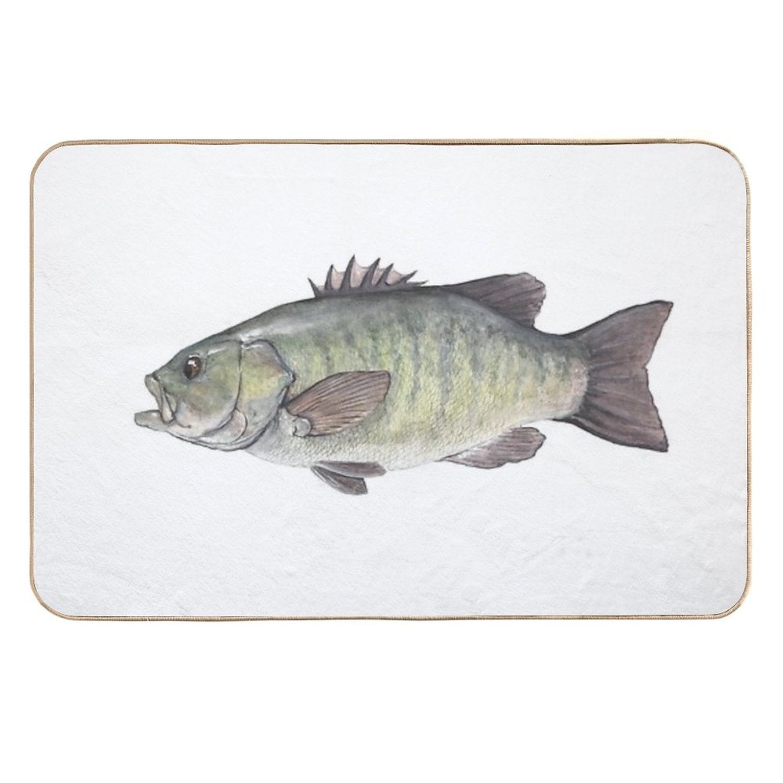 Smallmouth Bass  Easy To Clean Bath Mat