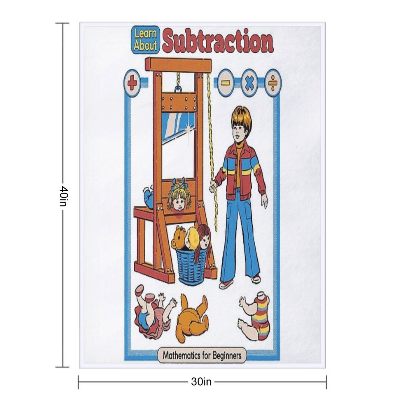 Learn About Subtraction All-season Throw Blanket