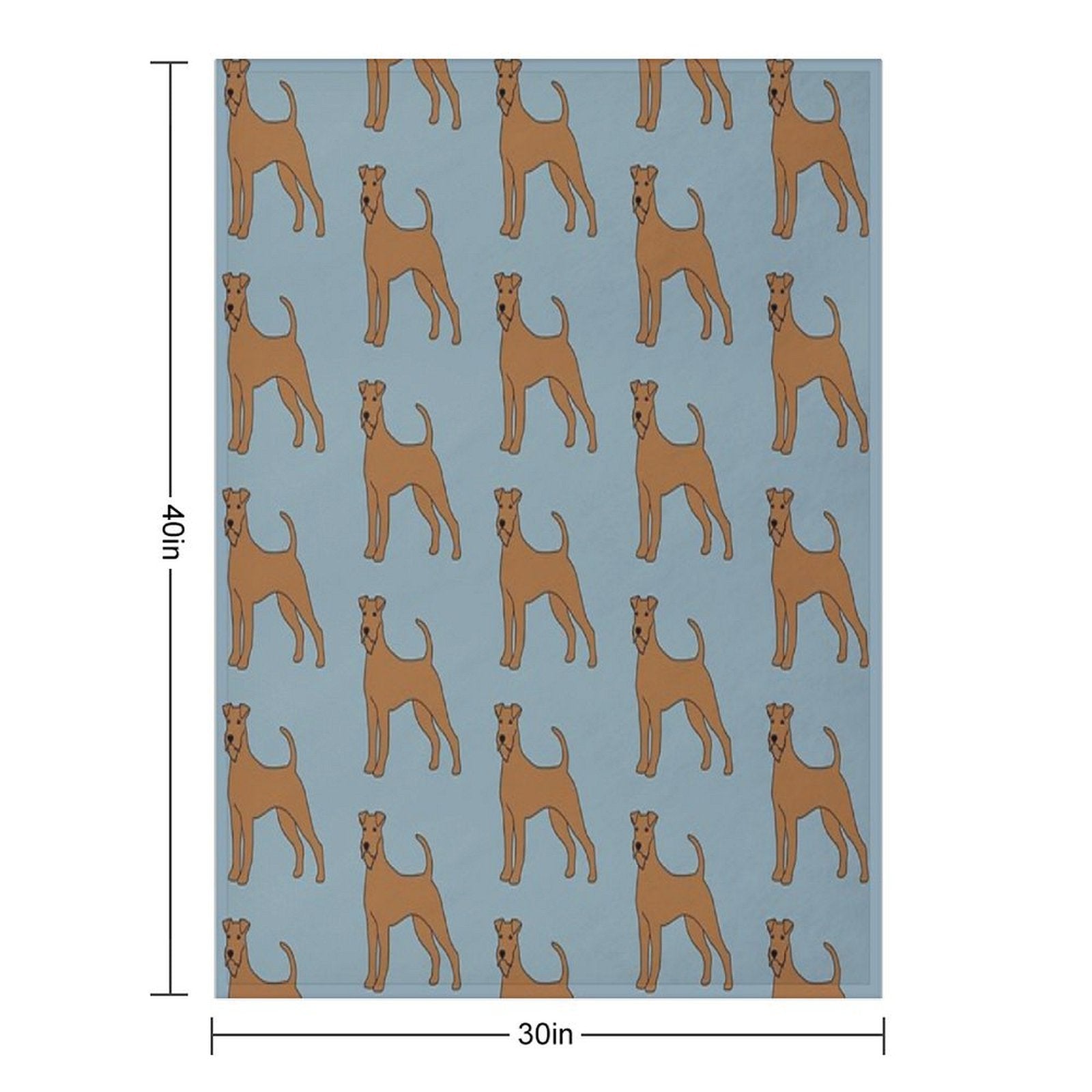 Irish Terrier Compact Throw Blanket