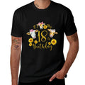 Sunflower Cow Its My 18th Birthday 18 Year Old Gifts  Moisture-wicking T-Shirt