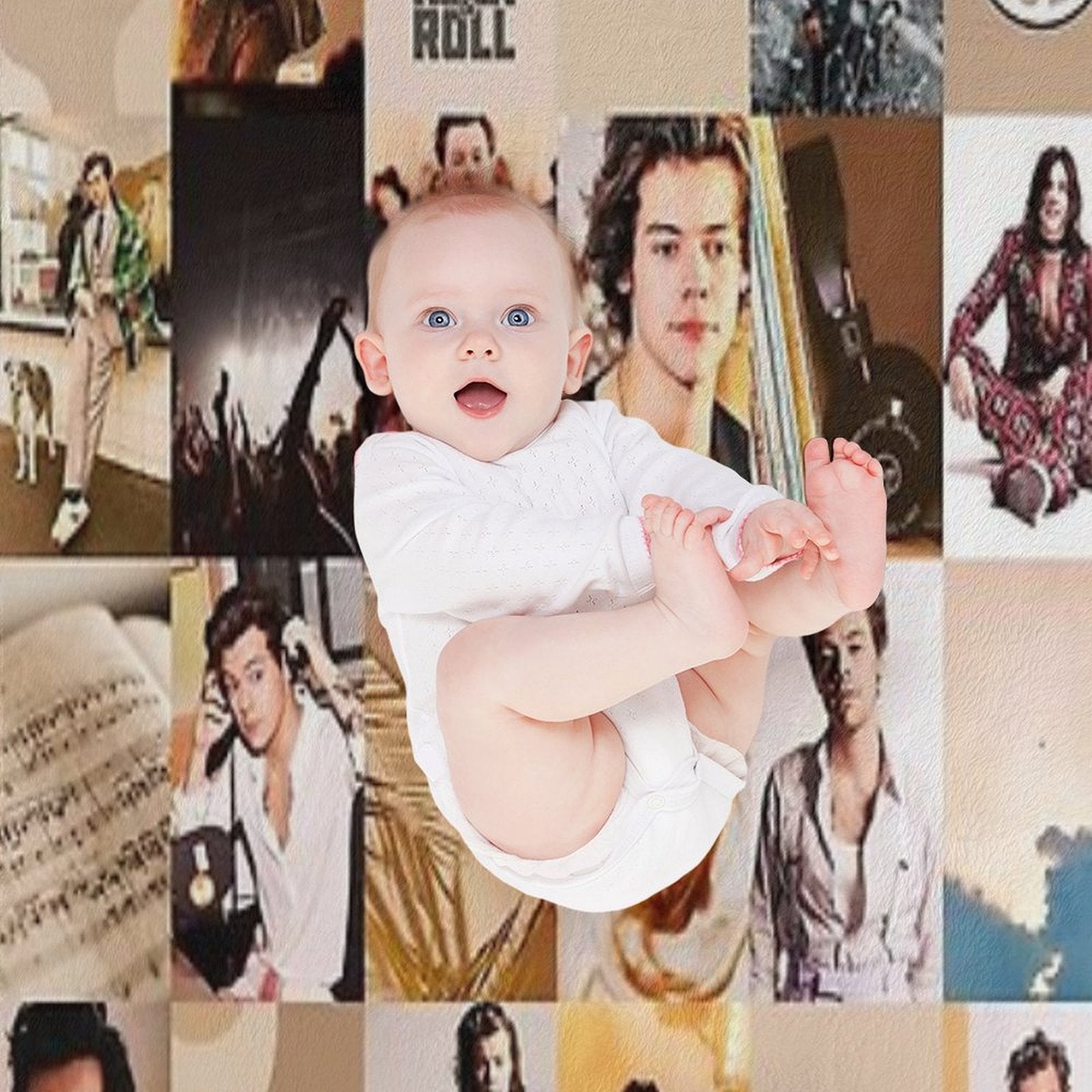 The Old Tour Collage Pict Lightweight Throw Blanket