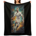 Cristiano Ronaldo Star Travel-friendly Throw Blanket