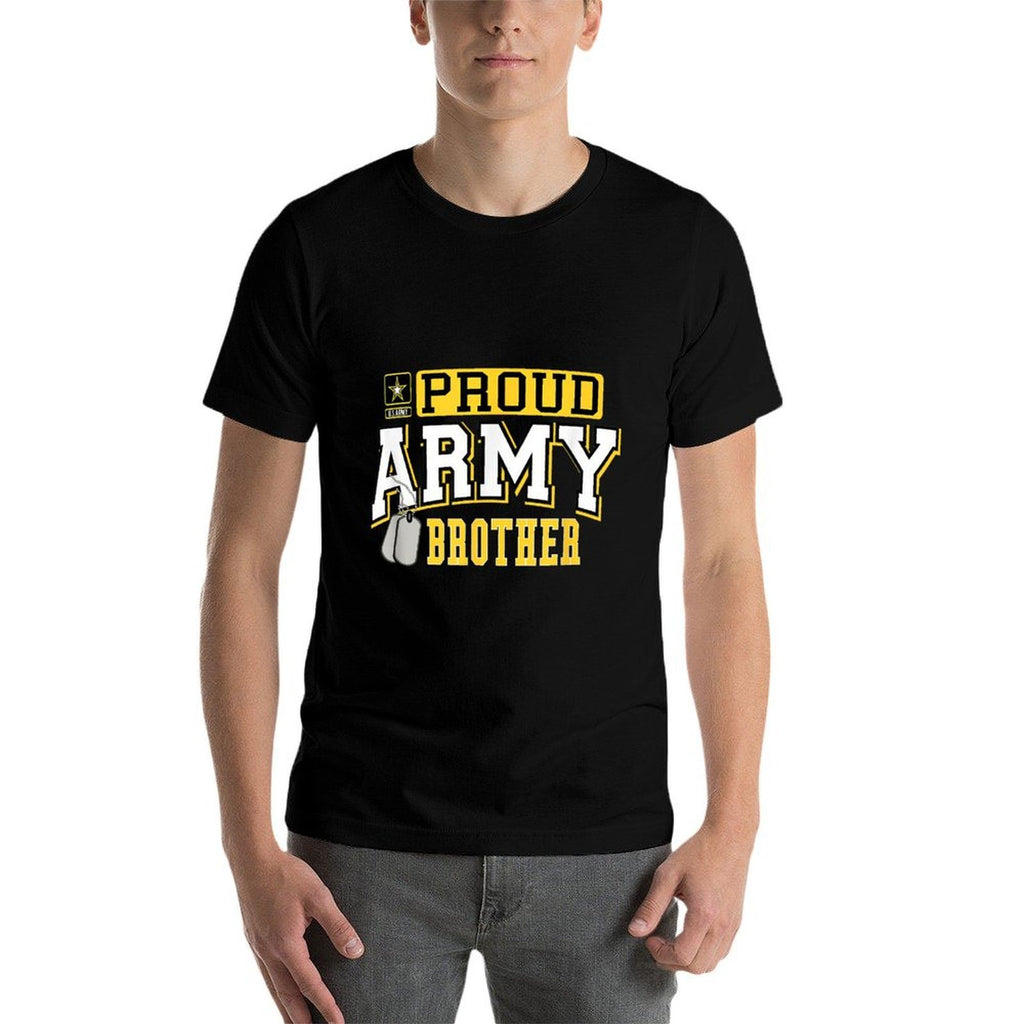 Proud Army Brother Military Pride T  Oversized Silhouette T-Shirt