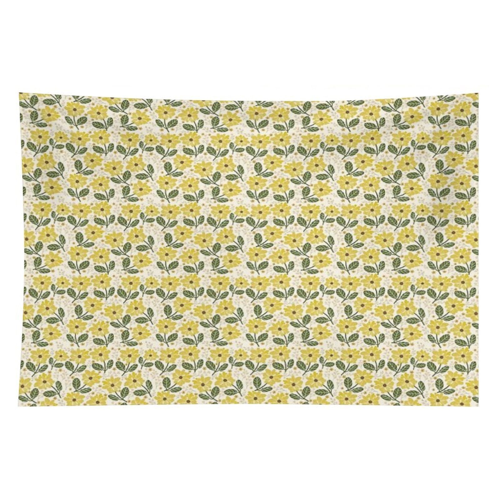 Golden Bloom Tapestry