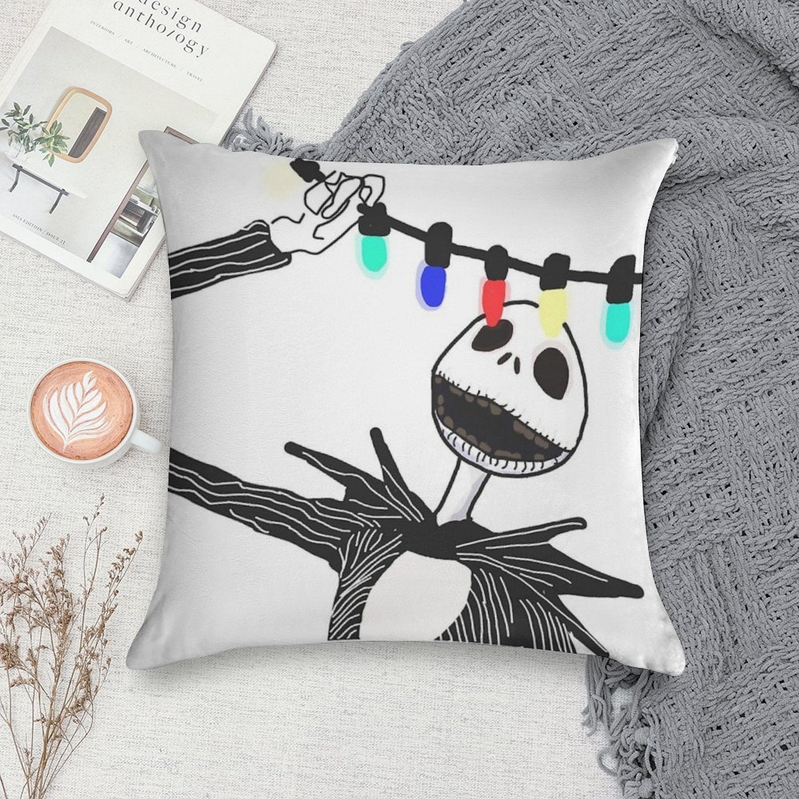 Nightmare before Christmas Soft Washable Throw Pillow