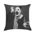 Terrifier Art The Clown Horror Soft Fade-Resistant Throw Pillow