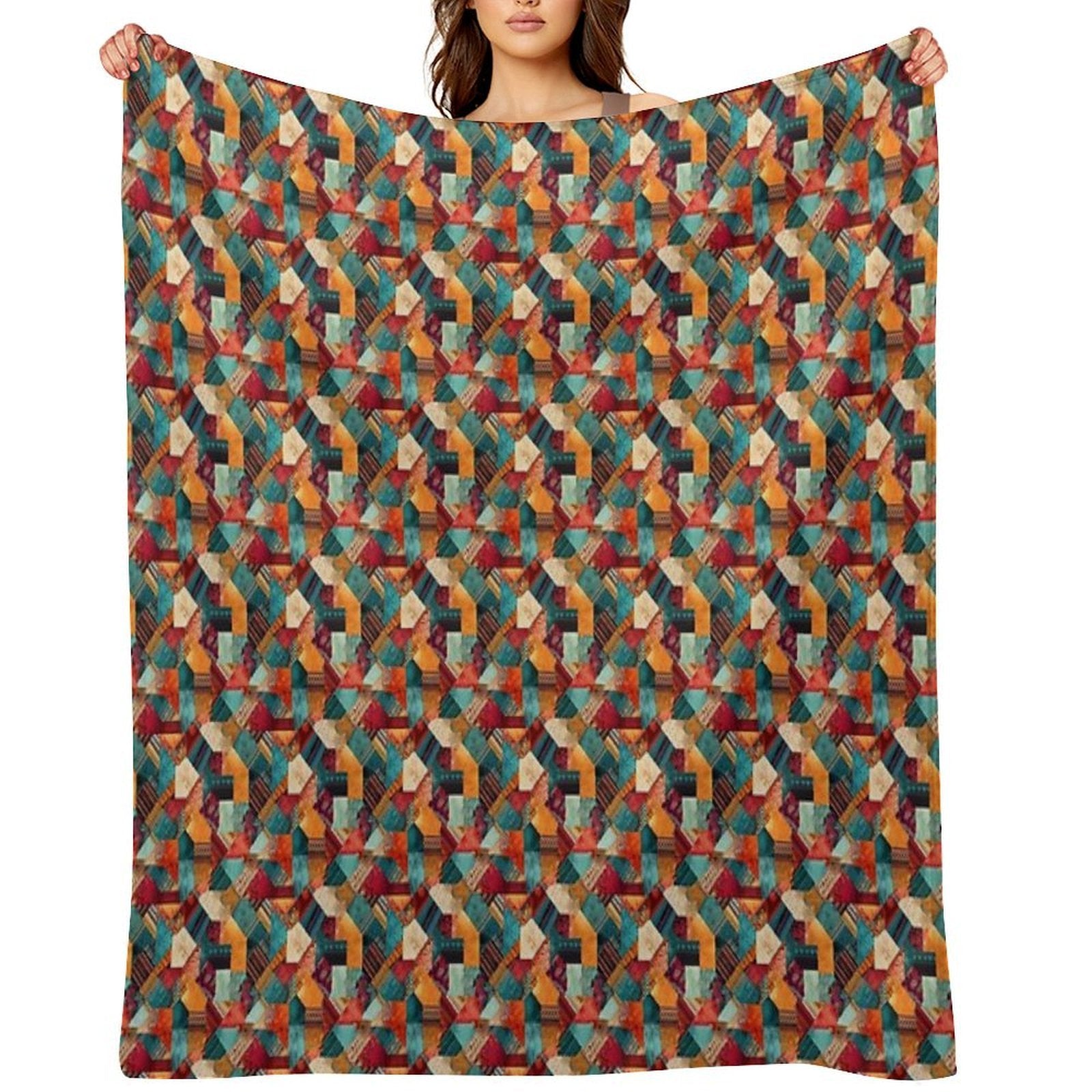 Patchwork Comfort Throw Blanket