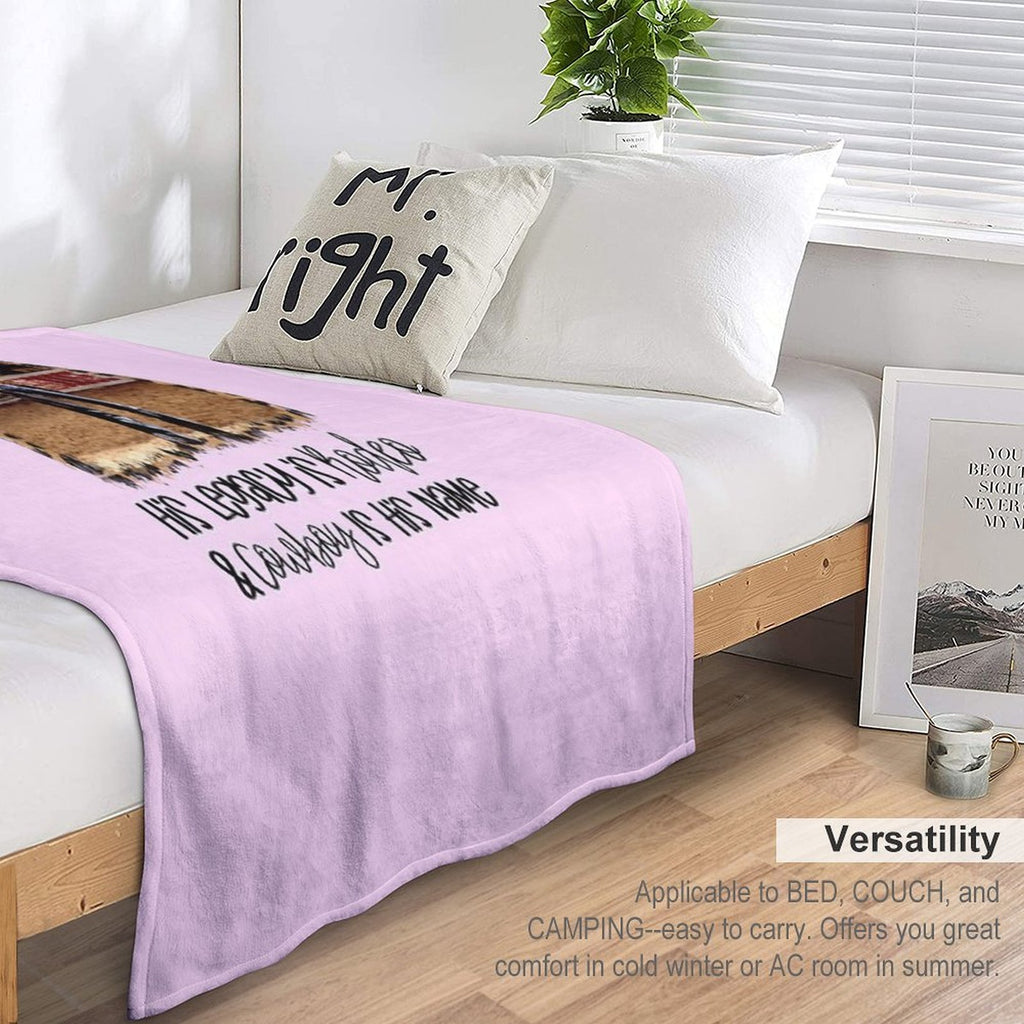 His Legacy Is Rodeo And Cowboy Is His Name Waitin on Lane Funny Cute 8 Seconds Cowboy Cowgirl Rodeo Bull Rider Riding Frost Movi Lightweight Throw Blanket
