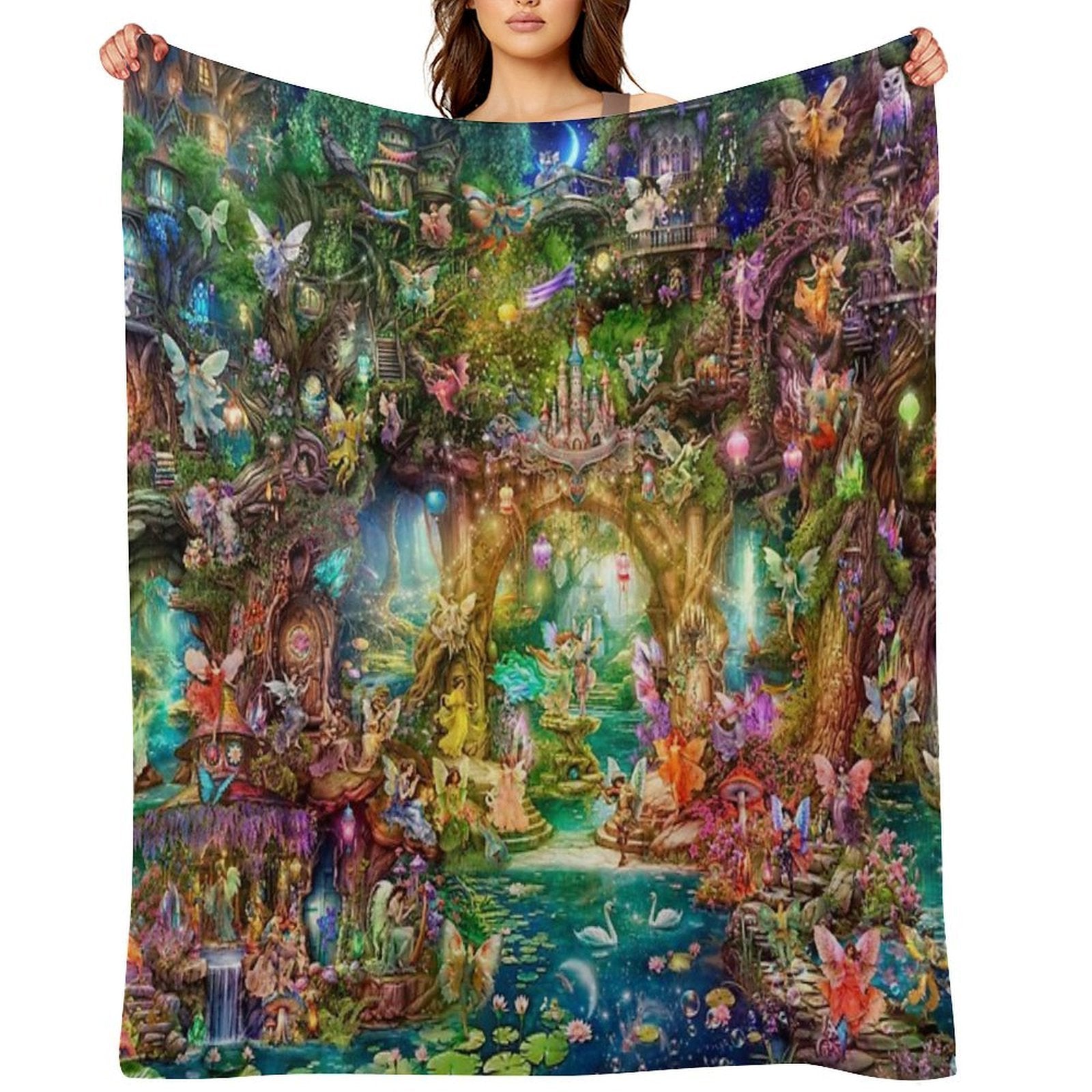 The Grand Butterfly Ball Plush Throw Blanket