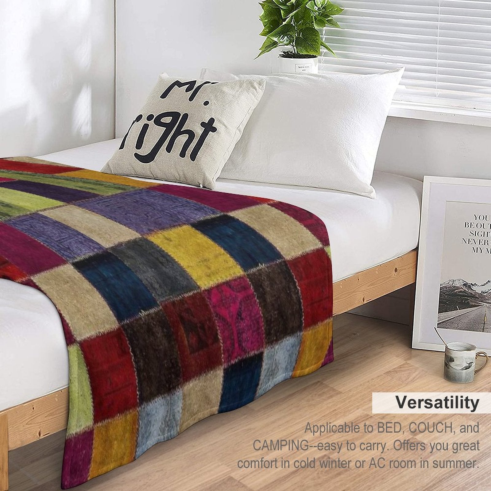 Tradional Oriental Rug Collage Easy Care Throw Blanket