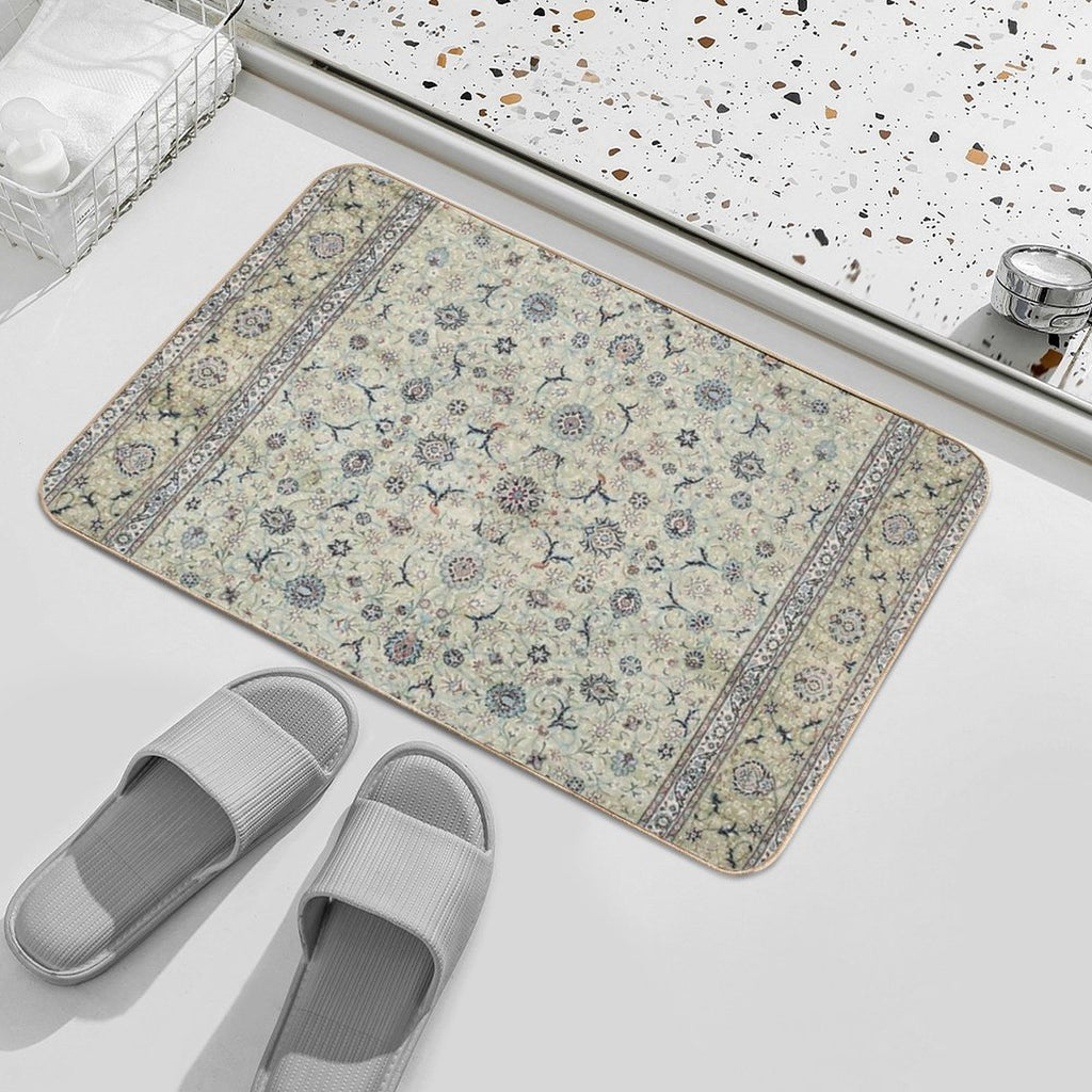 Kashan Isfahan Persian Carpet Print  Anti-Trip Bath Mat