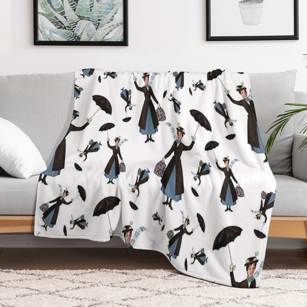 Mary Poppins Vintage (XX) Travel-friendly Throw Blanket